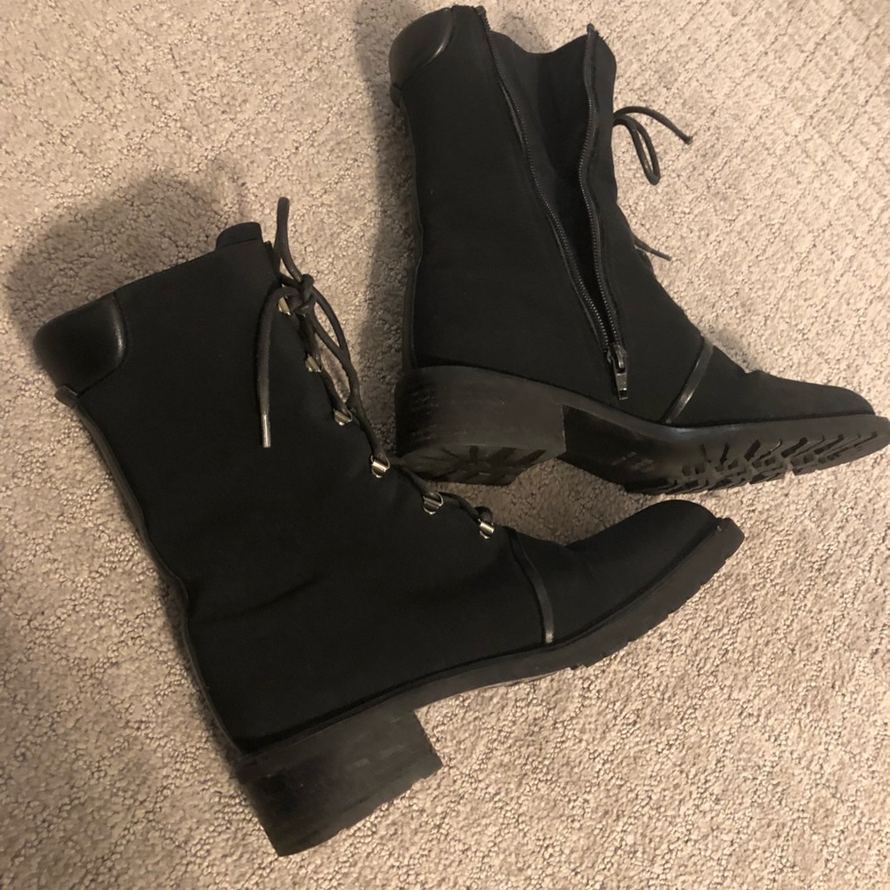Stuart Weitzman combat booties